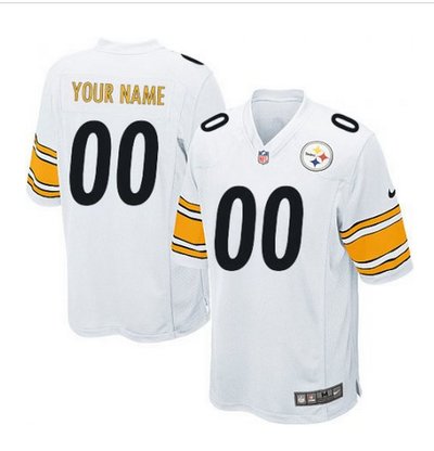 Youth Nike Pittsburgh Steelers Customized Limited White NFL Jersey