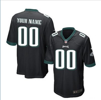 Youth Nike Philadelphia Eagles Customized Limited Black Alternate NFL Jersey