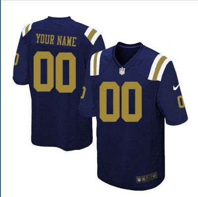 Youth Nike New York Jets Customized Limited Navy Blue Alternate NFL Jersey