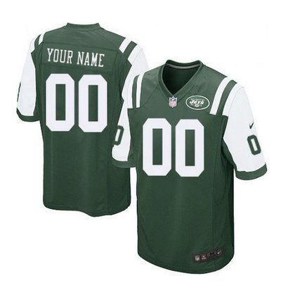 Youth Nike New York Jets Customized Limited Green Team Color NFL Jersey