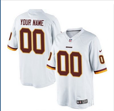 Youth Nike Washington Redskins Customized Elite White NFL Jersey