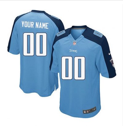 Youth Nike Tennessee Titans Customized Limited Light Blue Team Color NFL Jersey