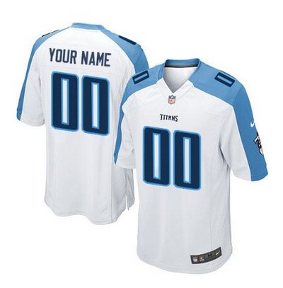Youth Nike Tennessee Titans Customized Elite White NFL Jersey