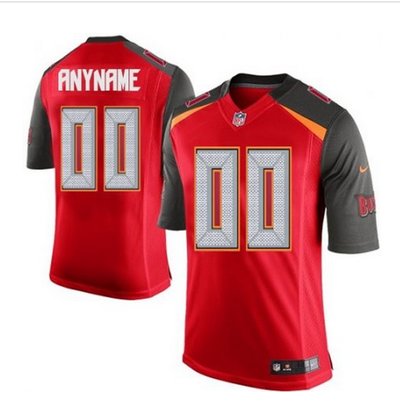 Youth Nike Tampa Bay Buccaneers Customized Limited Red Team Color NFL Jersey