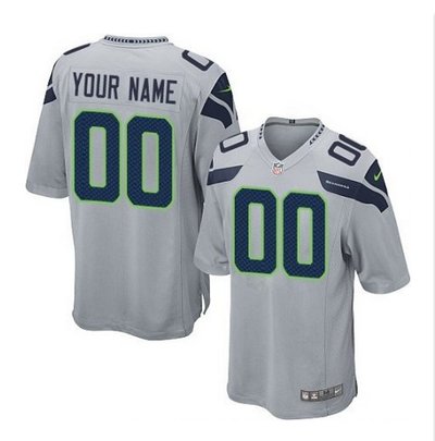 Youth Nike Seattle Seahawks Customized Limited Grey Alternate NFL Jersey