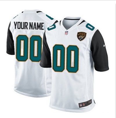 Youth Nike Jacksonville Jaguars Customized Elite White NFL Jersey