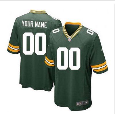 Youth Nike Green Bay Packers Customized Elite Green Team Color NFL Jersey