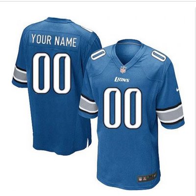 Youth Nike Detroit Lions Customized Elite Light Blue Team Color NFL Jersey