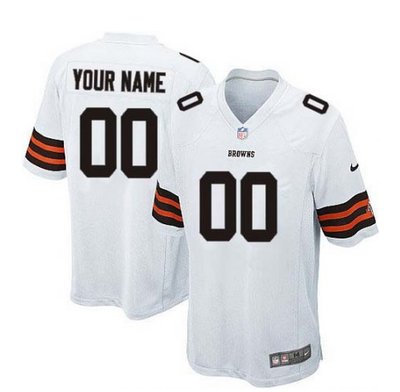 Youth Nike Cleveland Browns Customized Limited White NFL Jersey