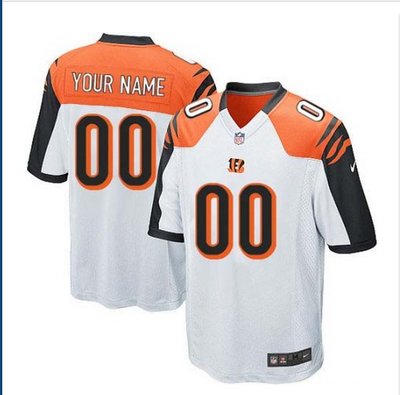 Youth Nike Cincinnati Bengals Customized Limited White NFL Jersey