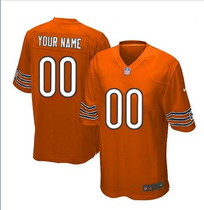 Youth Nike Chicago Bears Customized Limited Orange Alternate NFL Jersey