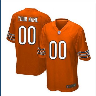 Youth Nike Chicago Bears Customized Elite Orange Alternate NFL Jersey