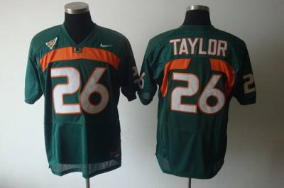 Hurricanes #26 Sean Taylor Green Embroidered NCAA Jerseys Hurricanes #26 Sean Taylor Green Embroidered NCAA Jerseys