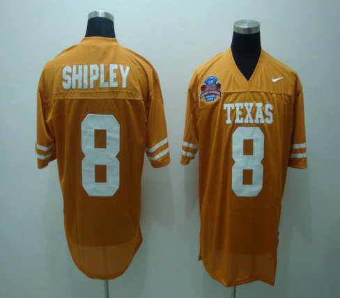 NCAA Miami Hurricanes SHIPLEY #8 ORANGE Jerseys