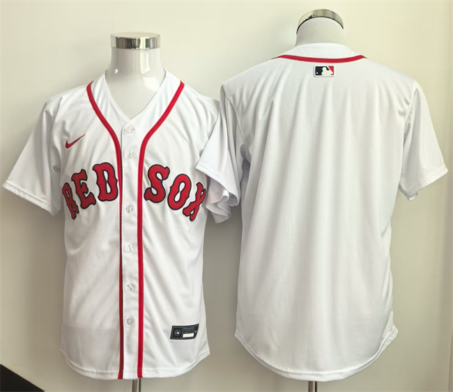Men's Boston Red Sox Blank White Home Limited Stitched Baseball Jersey Men's Boston Red Sox Blank White Home Limited Stitched Baseball Jersey