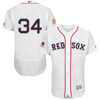 Boston Red Sox David Ortiz Majestic Fashion Stars & Stripes FlexBase Player Jersey - White