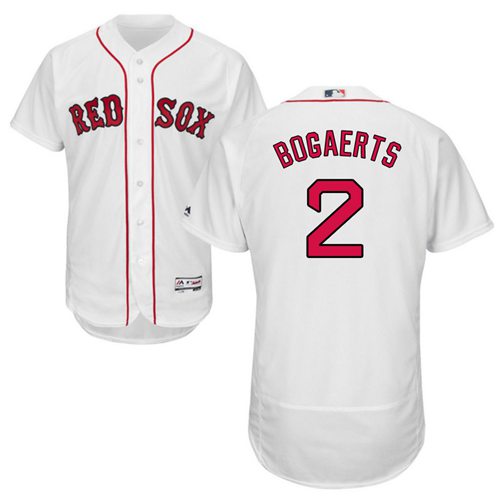 Red Sox #2 Xander Bogaerts White Flexbase Authentic Collection Stitched MLB Jersey Red Sox #2 Xander Bogaerts White Flexbase Authentic Collection Stitched MLB Jersey