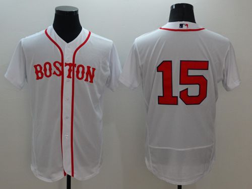 Red Sox #15 Dustin Pedroia White Flexbase Authentic Collection Alternate Home Stitched MLB Jersey Red Sox #15 Dustin Pedroia White Flexbase Authentic Collection Alternate Home Stitched MLB Jersey