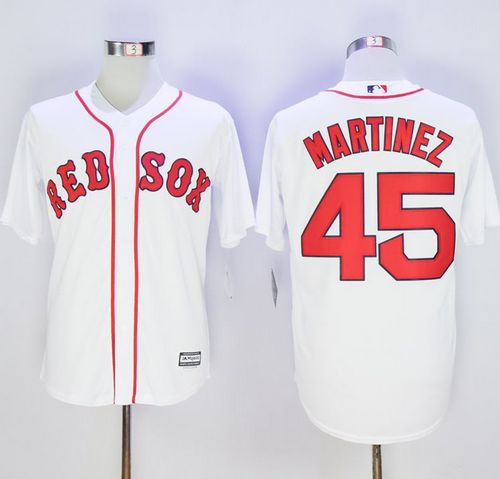 Red Sox #45 Pedro Martinez White Alternate Home New Cool Base Red Sox #45 Pedro Martinez White Alternate Home New Cool Base