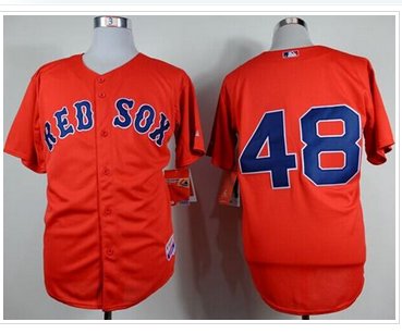 Boston Red Sox #48 Pablo Sandoval Red Cool Base Baseball Jersey
