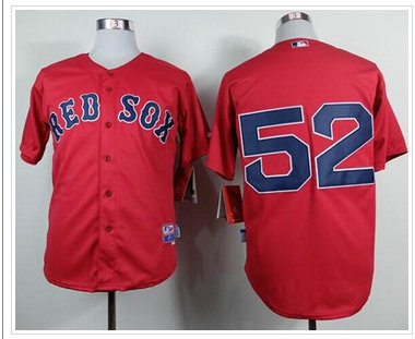 Boston Red Sox #52 Yoenis Cespedes Red Cool Base Stitched Baseball Jersey