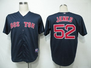 Boston Red Sox 52 Jenks Dark Blue Jerseys