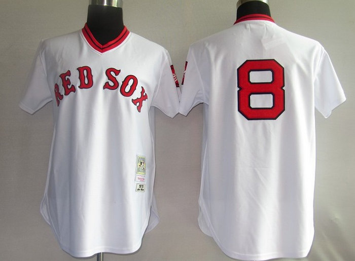 MLB Jerseys Boston Red Sox 8# Yastrzemski white【M&N