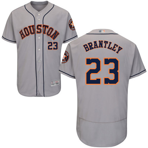 Astros #23 Michael Brantley Grey Flexbase Authentic Collection Stitched Baseball Jersey Astros #23 Michael Brantley Grey Flexbase Authentic Collection Stitched Baseball Jersey
