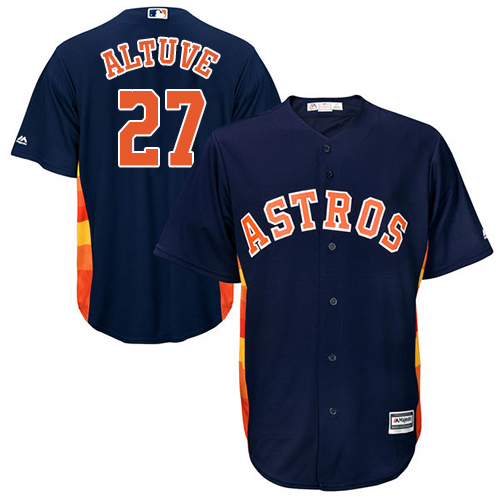 Astros #27 Jose Altuve Navy Blue New Cool Base Stitched Baseball Jersey