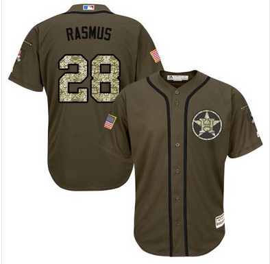 Astros #28 Colby Rasmus Green Salute to Service Stitched MLB Jersey