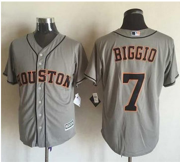 Houston Astros #7 Craig Biggio Grey New Cool Base Stitched MLB Jersey Houston Astros #7 Craig Biggio Grey New Cool Base Stitched MLB Jersey