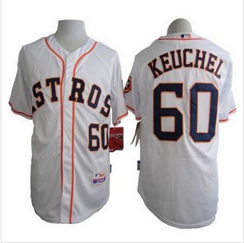Houston Astros #60 Dallas Keuchel White Cool Base Stitched Baseball Jersey