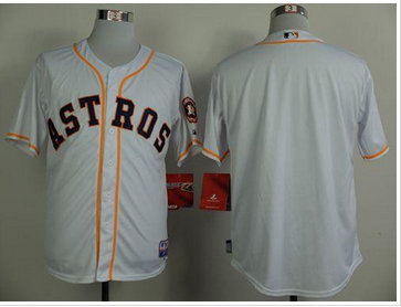 Houston Astros Blank White Cool Base Stitched Baseball Jersey