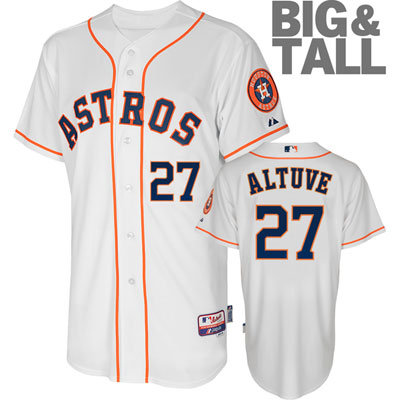 MLB Houston Astros 27 Jose Altuve White Cool Base Jerseys