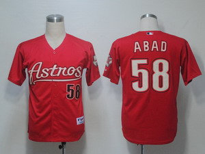 Houston Astros 58 Abad Red