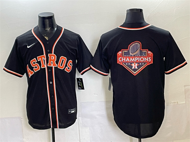 Men's Houston Astros Team Big Logo 2026 Fashion Replica Black Out Stitched Baseball Jerseys 001