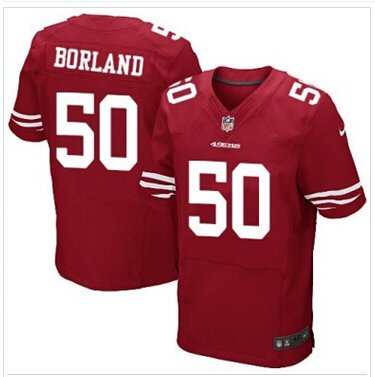 NEW San Francisco 49ers #50 Chris Borland Red Team Color NFL Elite Jersey NEW San Francisco 49ers #50 Chris Borland Red Team Color NFL Elite Jersey