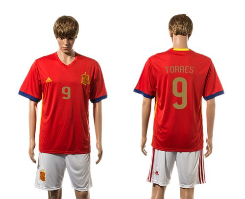 Spain #8 Saul Niguez Home Soccer Country Jersey