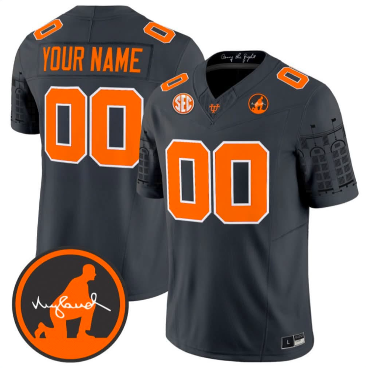 Men's Tennessee Volunteers Active Player Custom Black F.U.S.E. 2026 Neyland Legacy Stitched Football Jersey