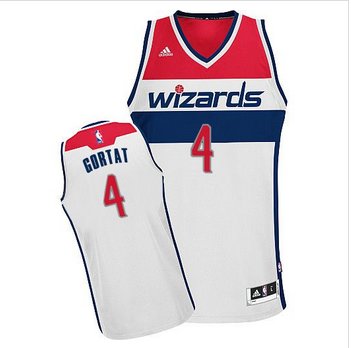 Revolution 30 Washington Wizards #4 Marcin Gortat White Stitched NBA Jersey