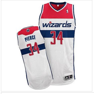 Revolution 30 Washington Wizards #34 Paul Pierce White Stitched NBA Jersey