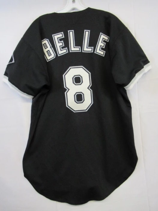Men Chicago White Sox #8 Albert Belle Black Baseball Jersey