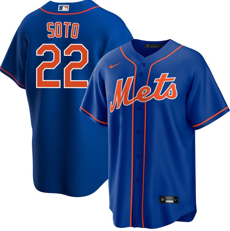 Men's New York Mets #22 Juan Soto Royal 2024 Cool Base Limited Stitched Baseball Jersey Men's New York Mets #22 Juan Soto Royal 2024 Cool Base Limited Stitched Baseball Jersey