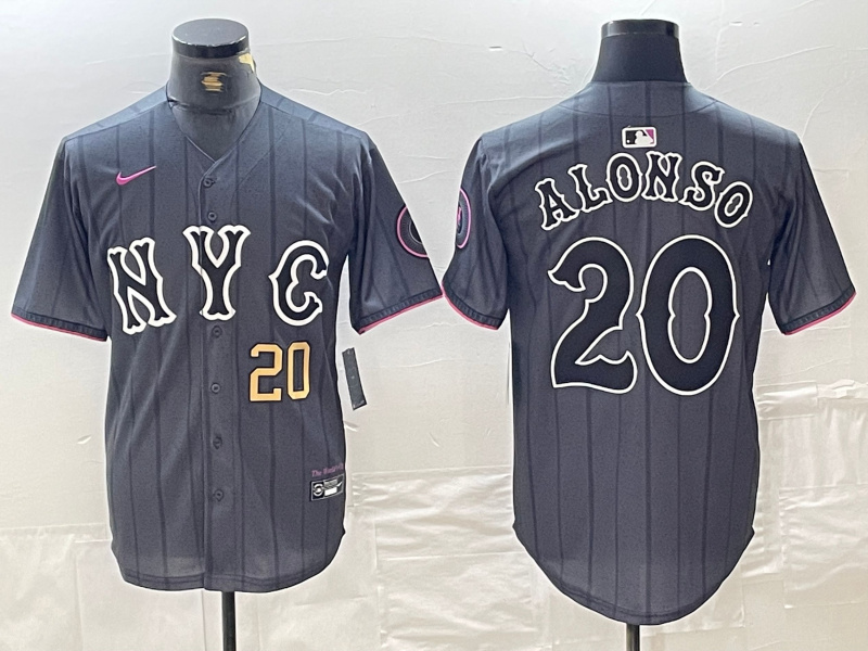Men's New York Mets #20 Pete Alonso Graphite 2024 City Connect Limited Stitched Baseball Jersey cluejerseyts.net Men's New York Mets #20 Pete Alonso Graphite 2024 City Connect Limited Stitched Baseball Jersey cluejerseyts.net