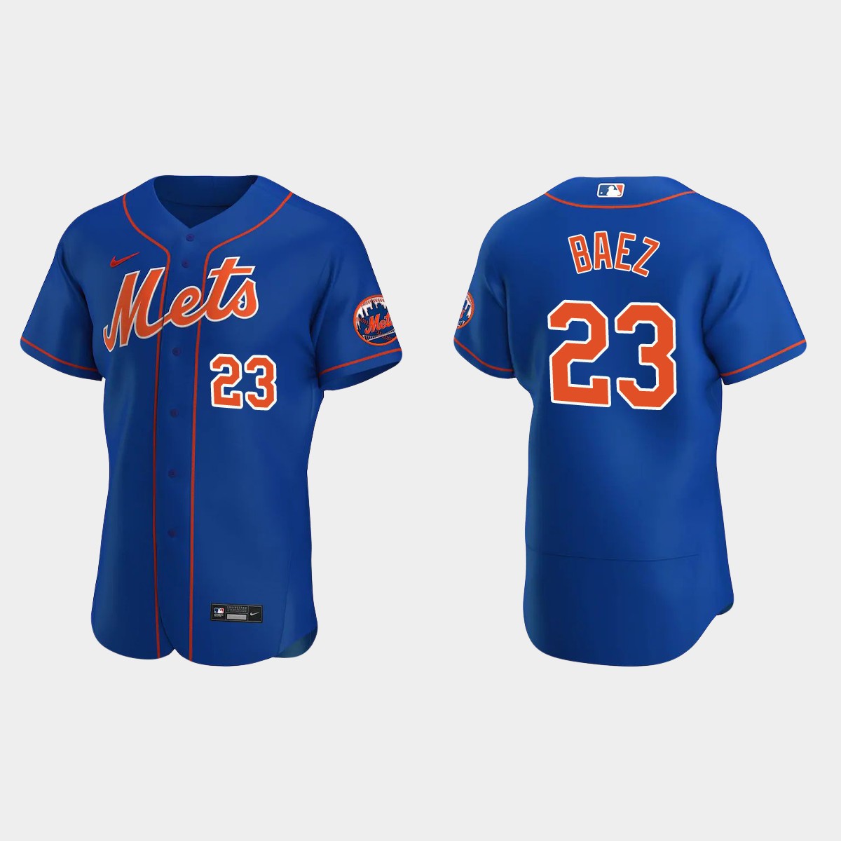 New York Mets #23 Javier Baez Men's Nike Royal Authentic Alternate MLB Jersey New York Mets #23 Javier Baez Men's Nike Royal Authentic Alternate MLB Jersey
