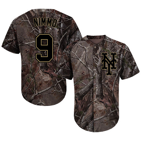 Mets #9 Brandon Nimmo Camo Realtree Collection Cool Base Stitched Baseball Jersey Mets #9 Brandon Nimmo Camo Realtree Collection Cool Base Stitched Baseball Jersey
