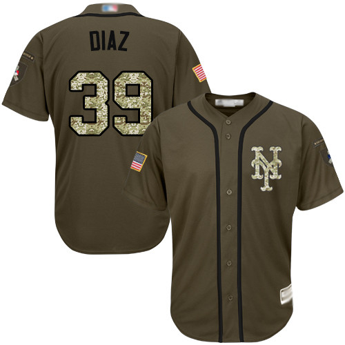 Mets #39 Edwin Diaz Green Salute to Service Stitched Baseball Jersey Mets #39 Edwin Diaz Green Salute to Service Stitched Baseball Jersey