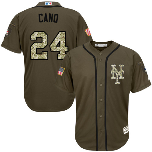 Mets #24 Robinson Cano Green Salute to Service Stitched Baseball Jersey Mets #24 Robinson Cano Green Salute to Service Stitched Baseball Jersey