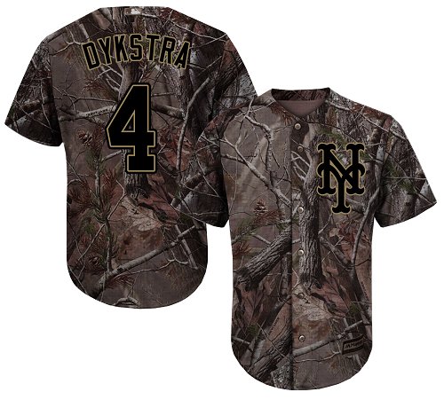 Mets #4 Lenny Dykstra Camo Realtree Collection Cool Base Stitched Baseball Jersey Mets #4 Lenny Dykstra Camo Realtree Collection Cool Base Stitched Baseball Jersey