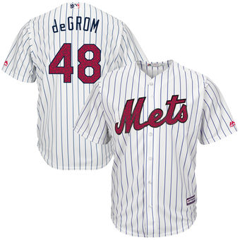 New York Mets Jacob deGrom Majestic Fashion Stars & Stripes Cool Base Player Jersey - White New York Mets Jacob deGrom Majestic Fashion Stars & Stripes Cool Base Player Jersey - White